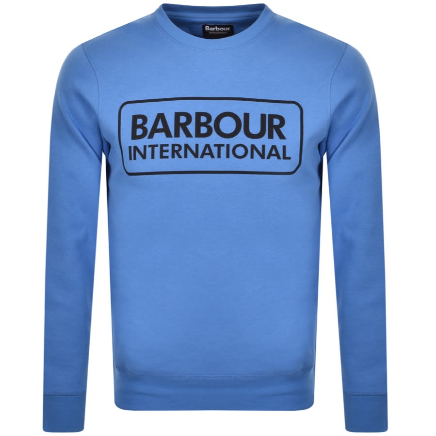 Alternative Image for ProductBarbour International Crew Neck Sweatshirt Blue1